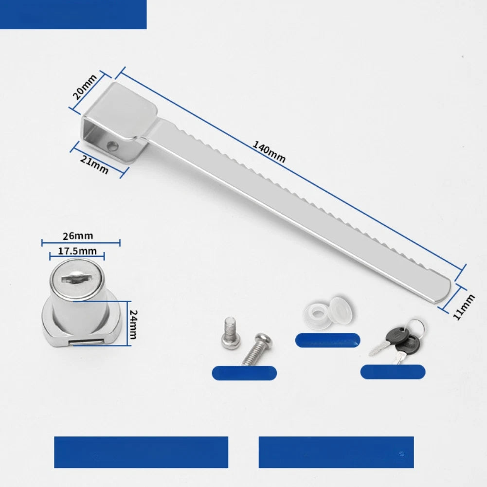4 Pack Sliding Glass Door Locks for Display Cabinets