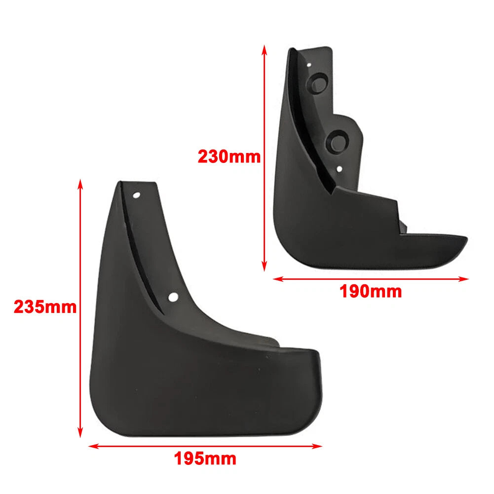 Set of 4 Mudguards for Mazda 3 i Sedan (2007–2009)