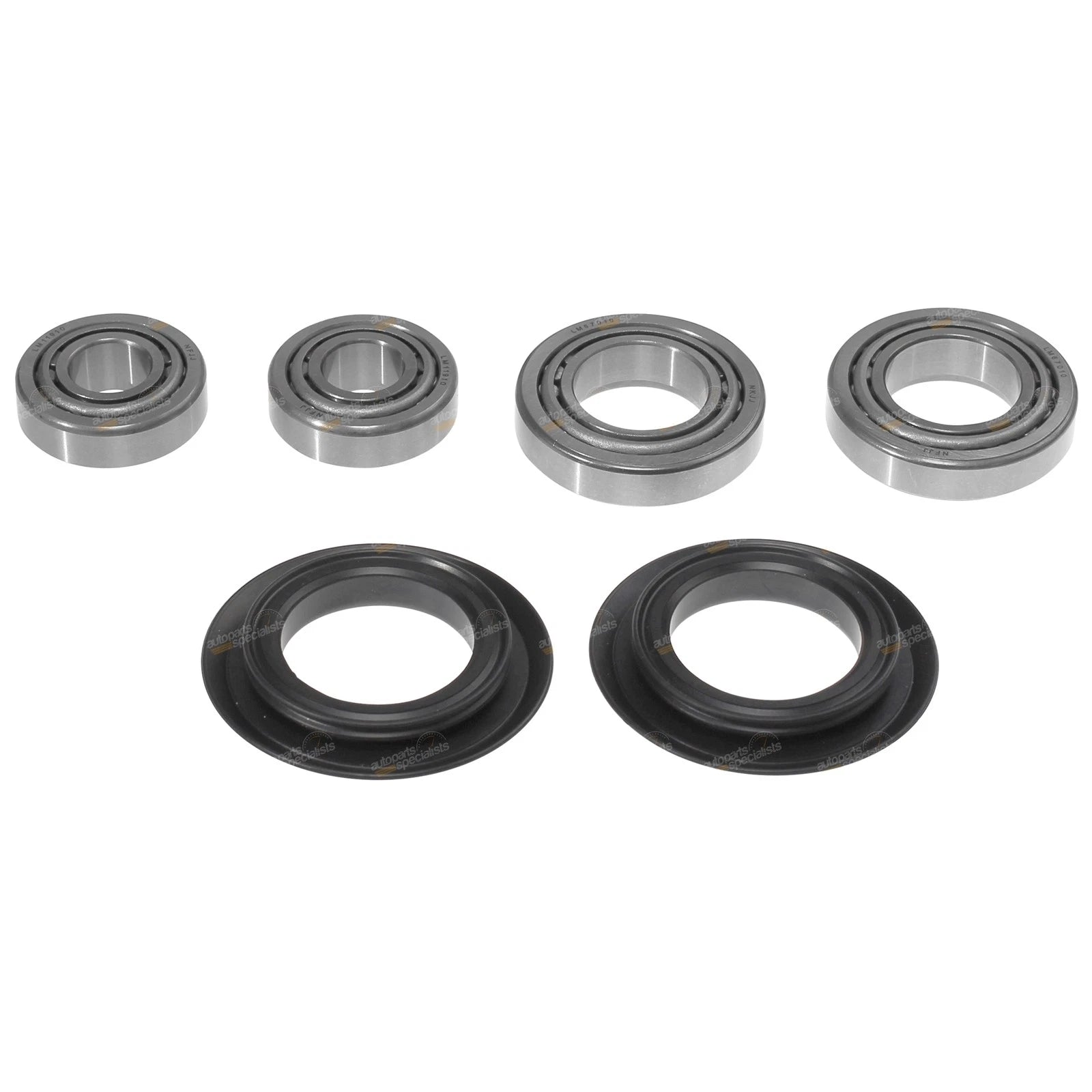 2X Front Inner & Outer Wheel Bearing Cone Seal Kit for