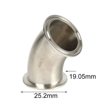 3A Sanitary Elbow 45deg Clamp for SS304 Material (3A Standard Connector)