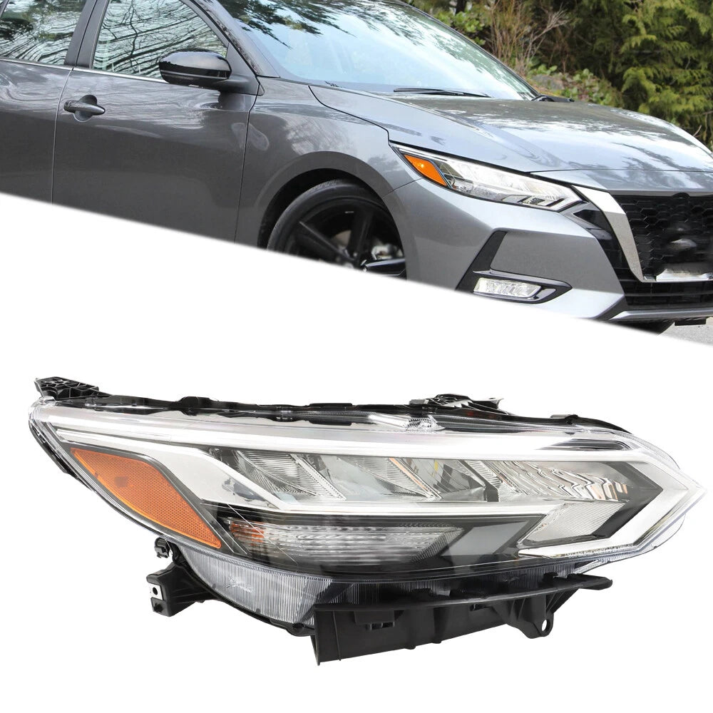 Headlight Replacement Right Side LED Chrome for Nissan Sentra SR (2020–2022)