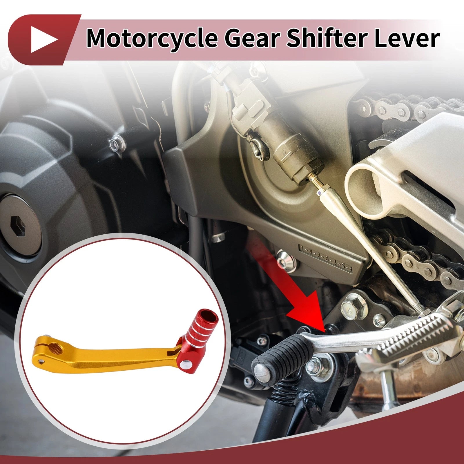 Motorcycle Gear Shifter Lever Replacement for Honda CRF150F (2003–2017)
