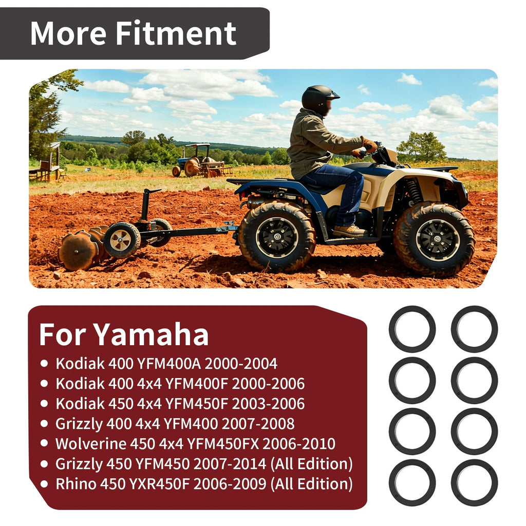 8X Clutch Roller Weights for Yamaha Kodiak Wolverine Grizzly Rhino (400–450)