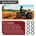 8X Clutch Roller Weights for Yamaha Kodiak Wolverine Grizzly Rhino (400–450)