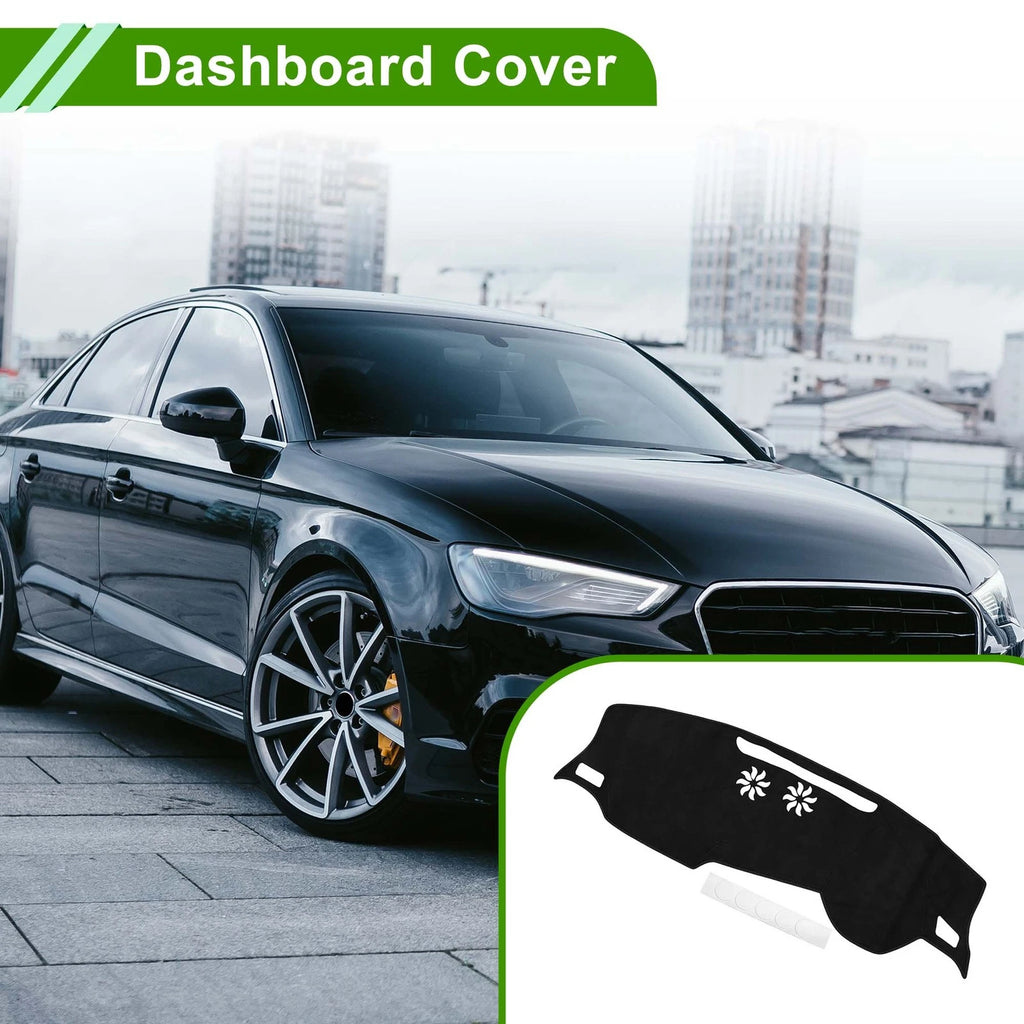 Dashboard Dash Cover Mat Sun Protector for Audi Q3 (2019–2022) Black