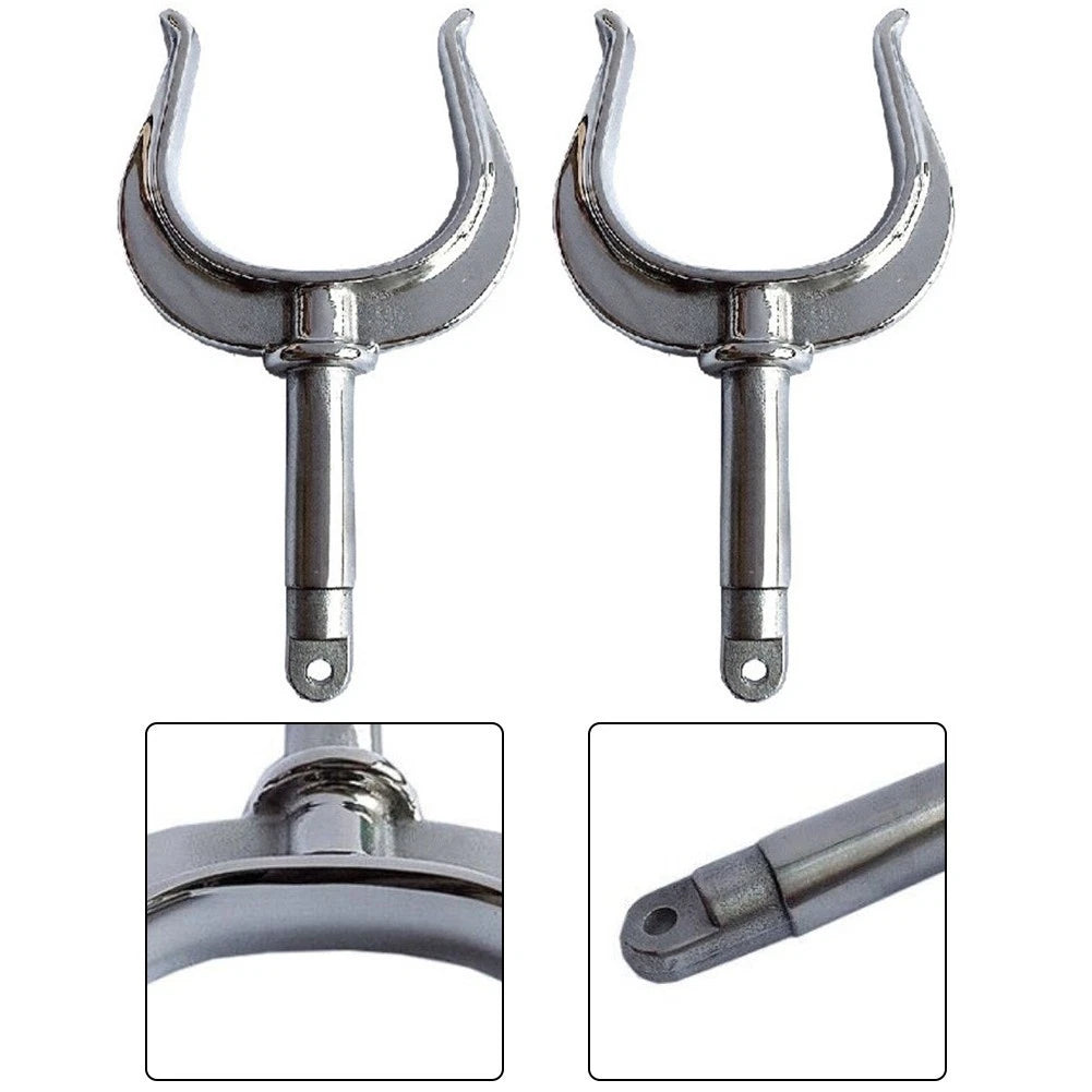 2 Pcs Adjustable Rowlock for Marine Row Boat Dinghy 316 Stainless Steel
