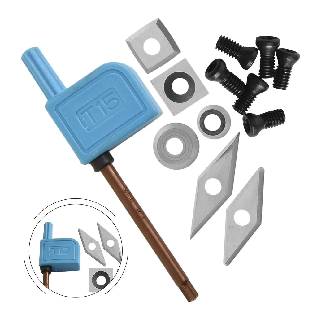 Carbide Insert Set of 6 for Woodworking Tools