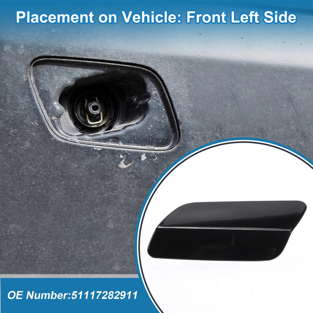 Front Left Headlight Washer Nozzle Cover Cap for BMW 640i (2012–2017)