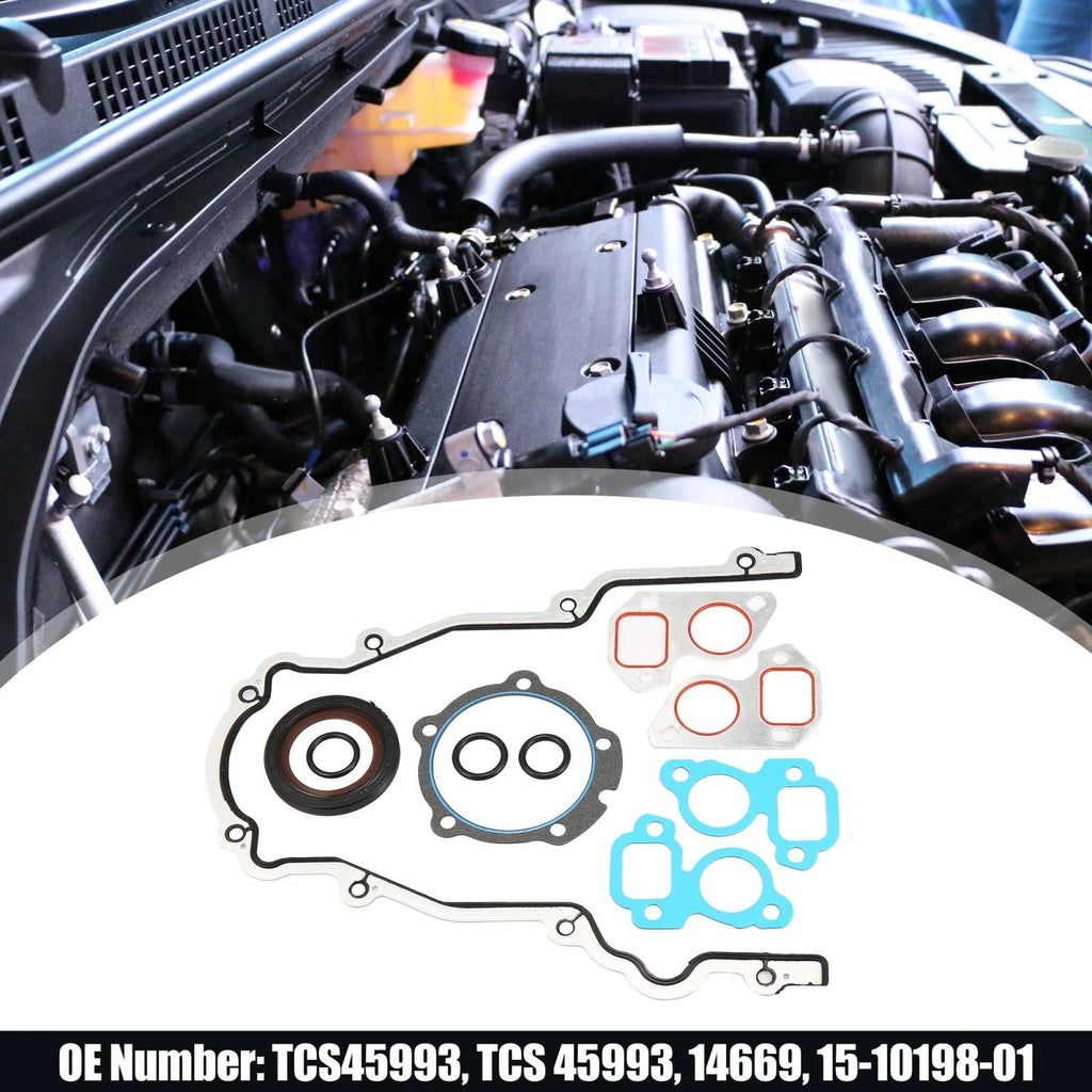 Engine Timing Cover Gasket Set Replacement for GM 4.8L 5.3L 5.7L (1999–2013)