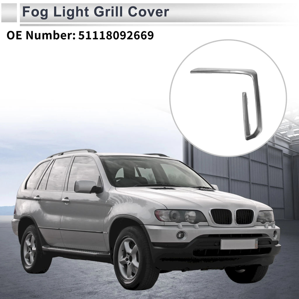 Front Left Fog Light Grill Replacement for BMW X5 (2019–2023)