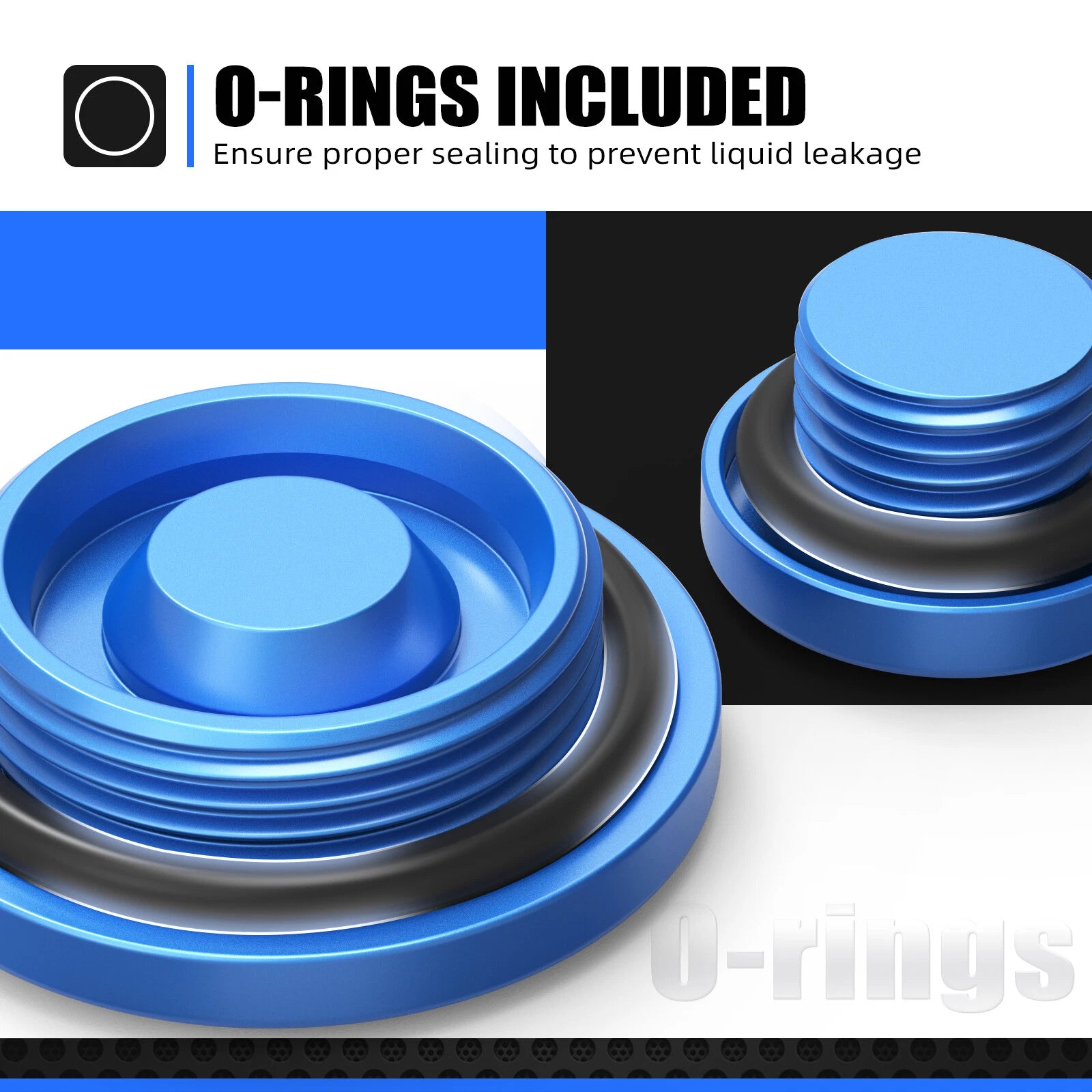 CNC Crankcase Engine Plugs for Yamaha YFZ450 (2004–2009, 2012–2013)