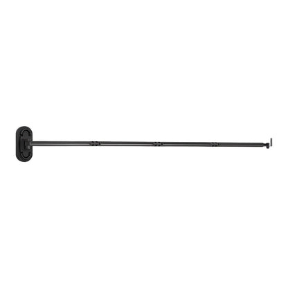 Aluminum Folding Shower Curtain Rod with Space Efficient Mechanism