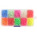 Fishing Beads Assortment Set (1000 pcs) - Soft Plastic Oval Round Eggs