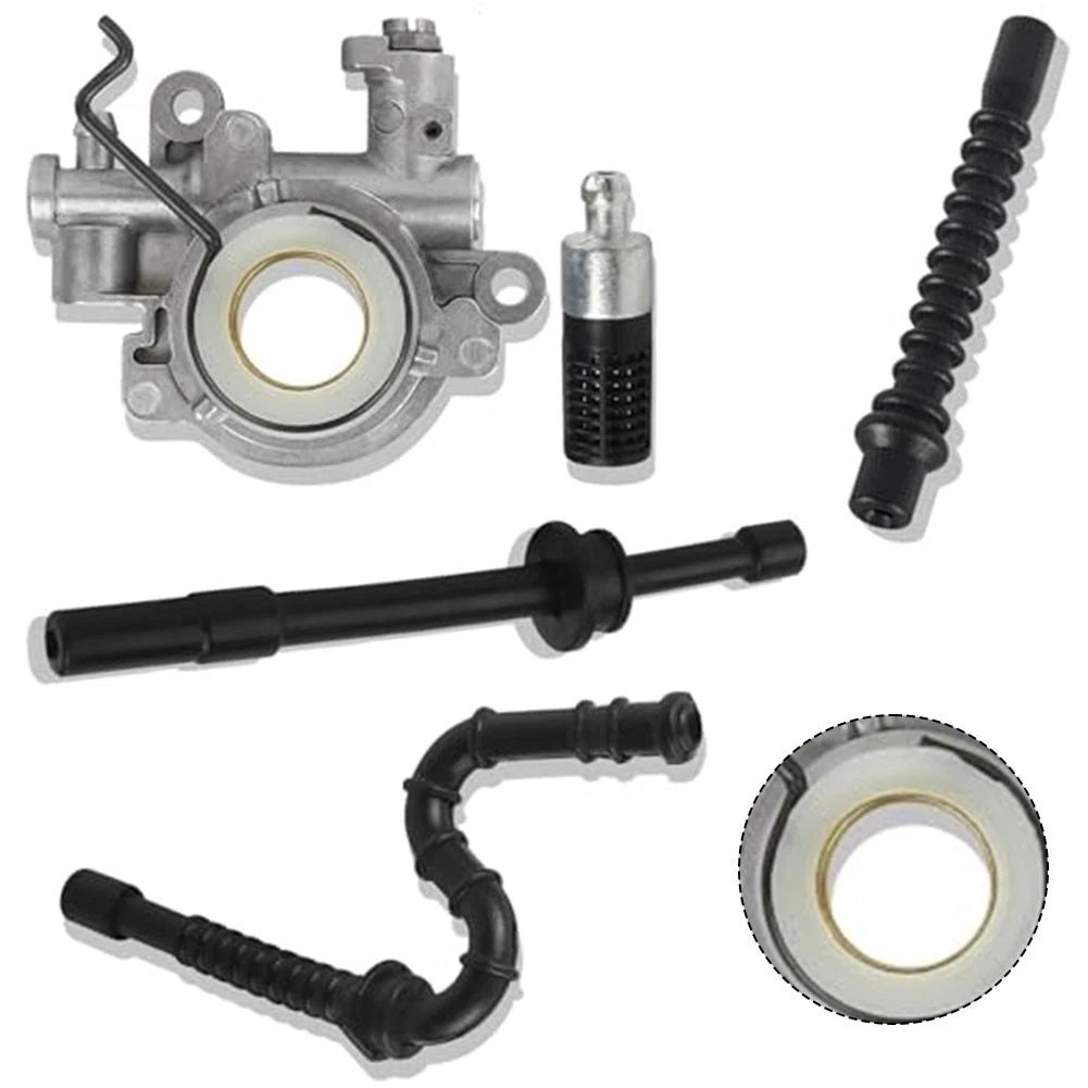 Replacement Oil Pump Worm Gear Spring Fuel Line Filter Kit for 029 MS310