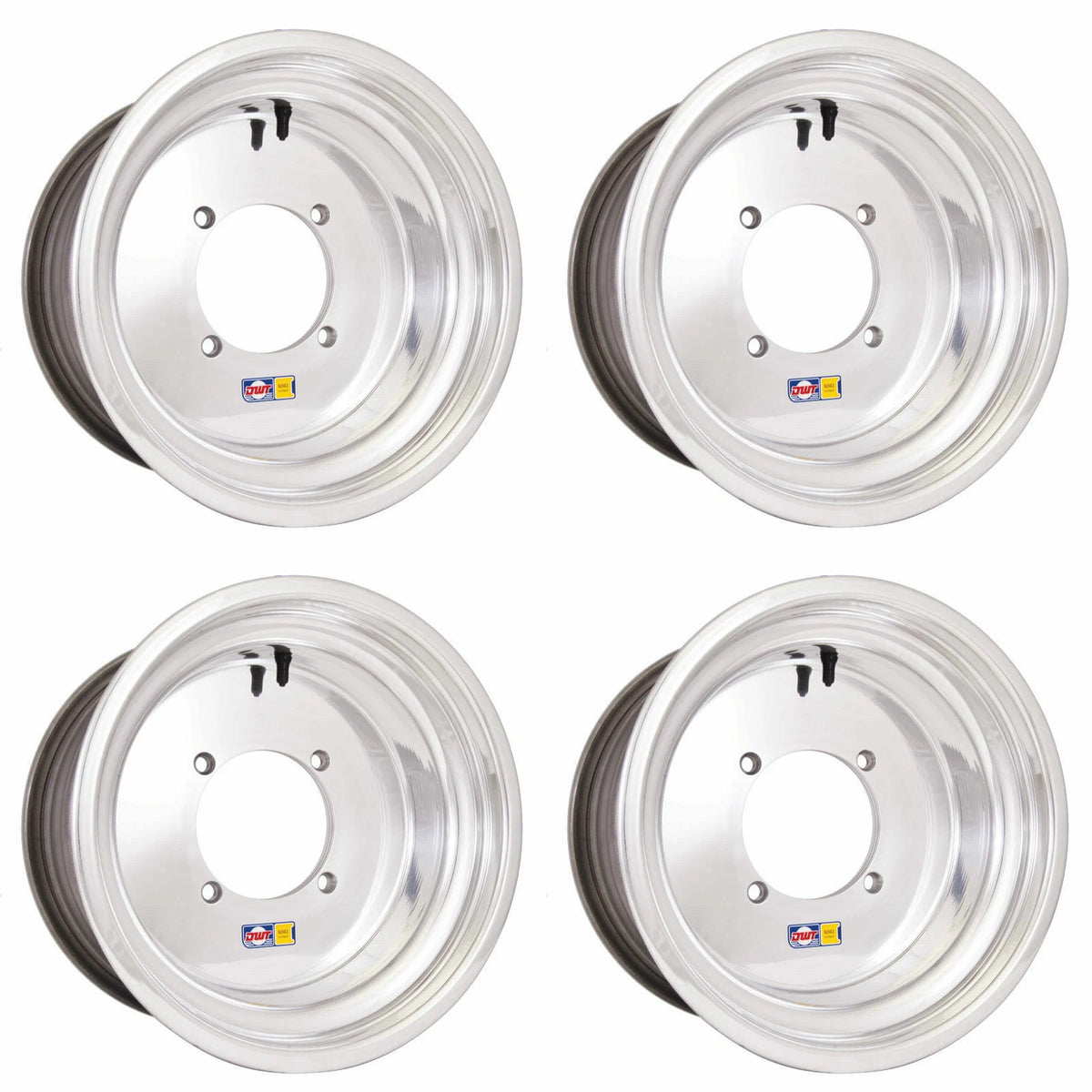 DWT 14" Polished Rims Wheels for Maverick X3 (14x8, 14x10)