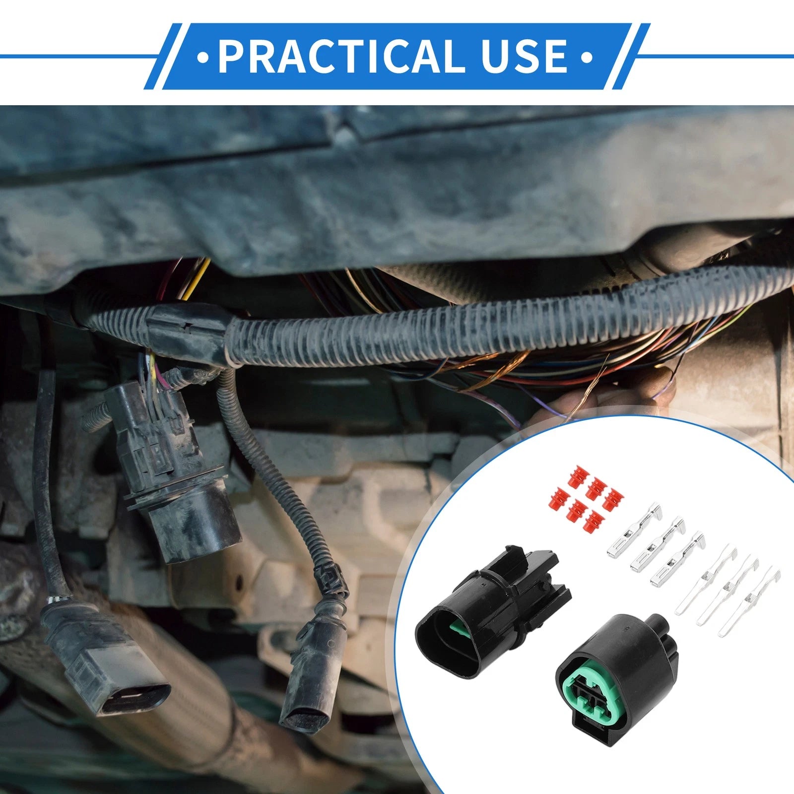 3 Pin Sensor Connector Plug Replacement for Hyundai Kia (1 Set 2010–2024)