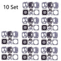 Set of 10 Carburetor Diaphragm Repair Kit for Kawasaki TH43 TH48 (N/A)