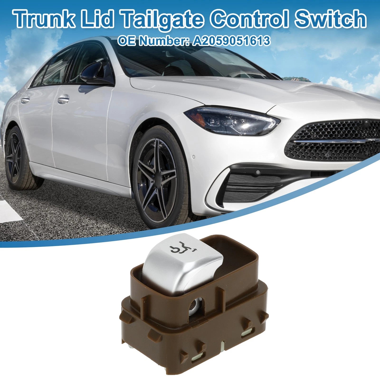 Trunk Release Switch Replacement for Mercedes-Benz C-Class W205 (2017–2018)