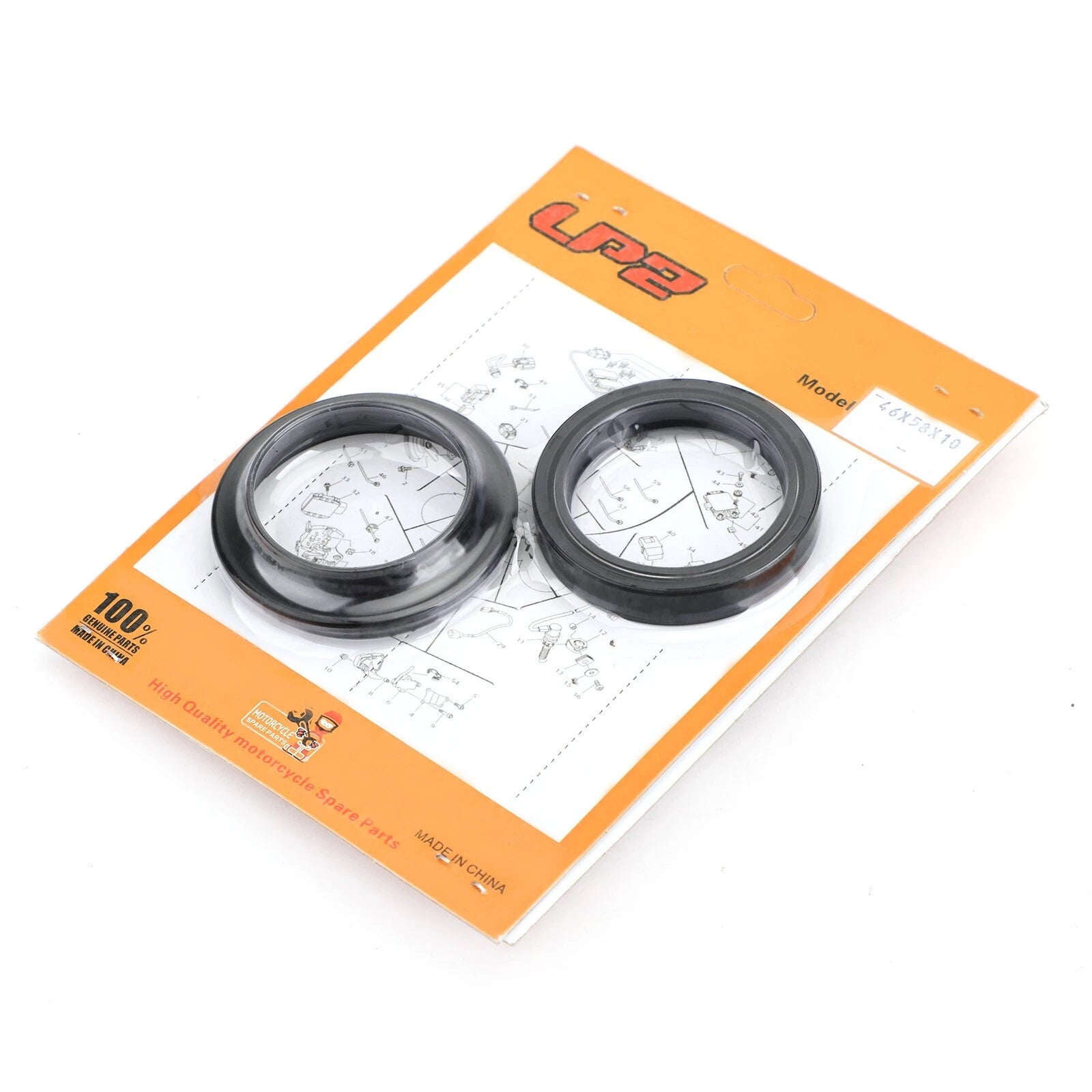 Fork Seal Dust Kit for Kawasaki ZX600 ZX636 Ninja ZX-6R ZZ-R600 ZX-9R (1998–2008)