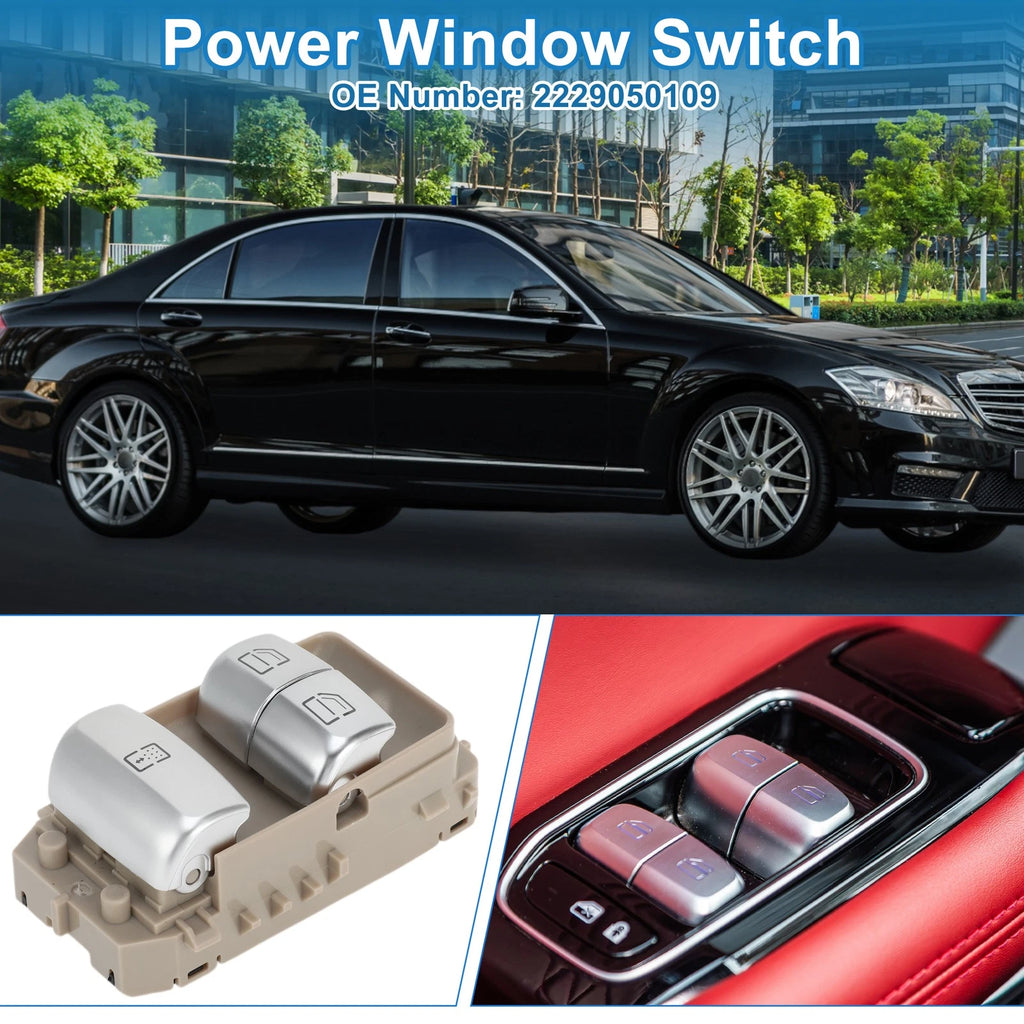 Front Driver Side Power Window Switch Replacement for Mercedes-Benz S550 (2014–2017)