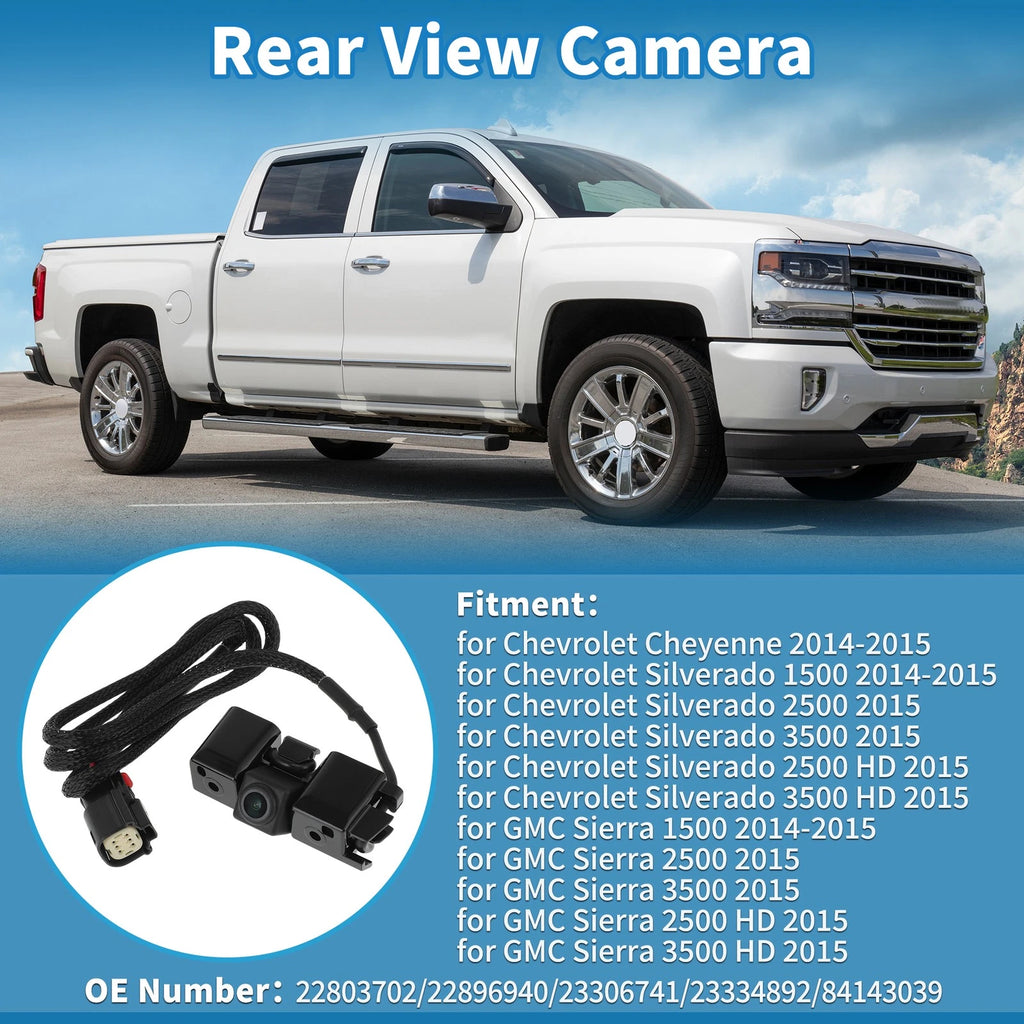 Rear View Backup Camera for Chevrolet Cheyenne (2014–2015)