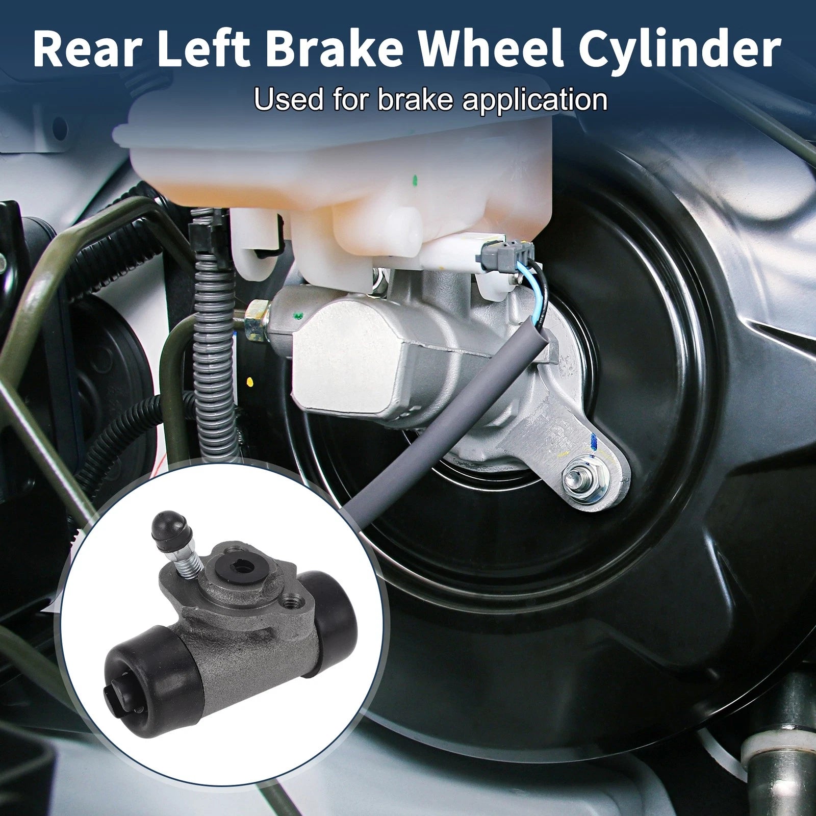 Brake Wheel Cylinder Rear Left Replacement for Toyota Corolla (1986–2002)