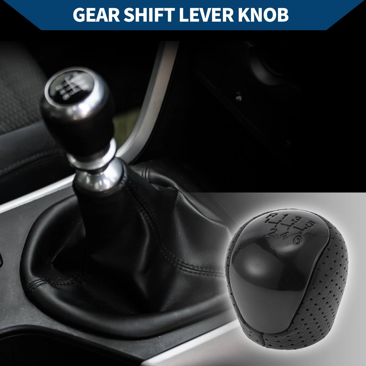 6 Speed Manual Gear Shifter Knob Replacement for Hyundai Elantra (2008–2009)