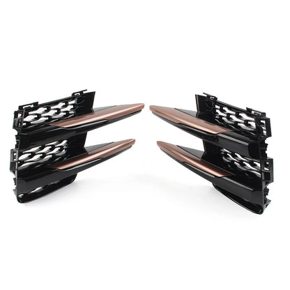 2X Front Bumper Fog Light Grille for Land Rover Range Rover Velar (2017–2022)