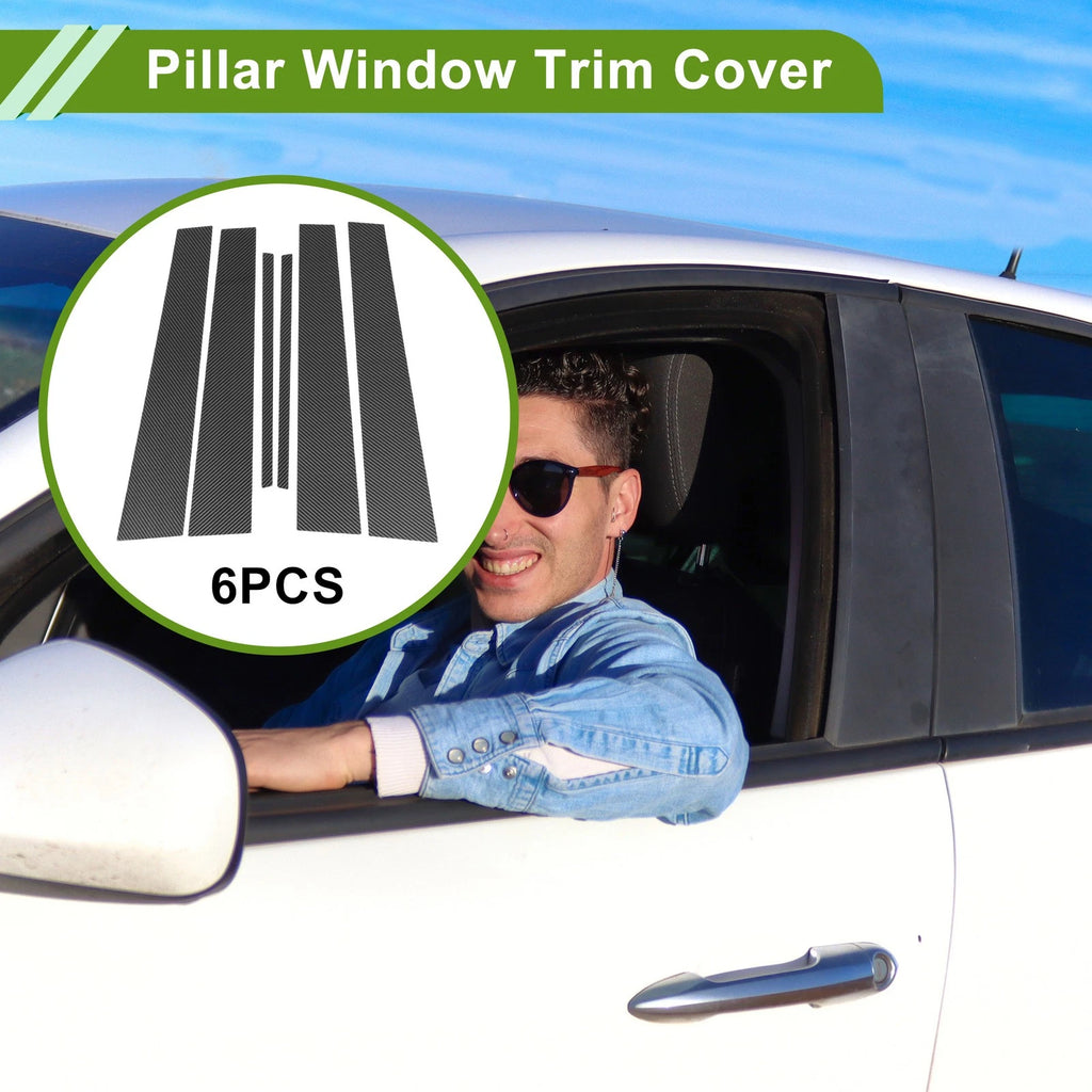 6 Pcs Pillar Window Trim Replacement for Chevy Malibu (2008–2012)