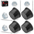 Set of 4 Wheel Center Caps w/ Nut for Honda FourTrax 200 300 (1990–2000)