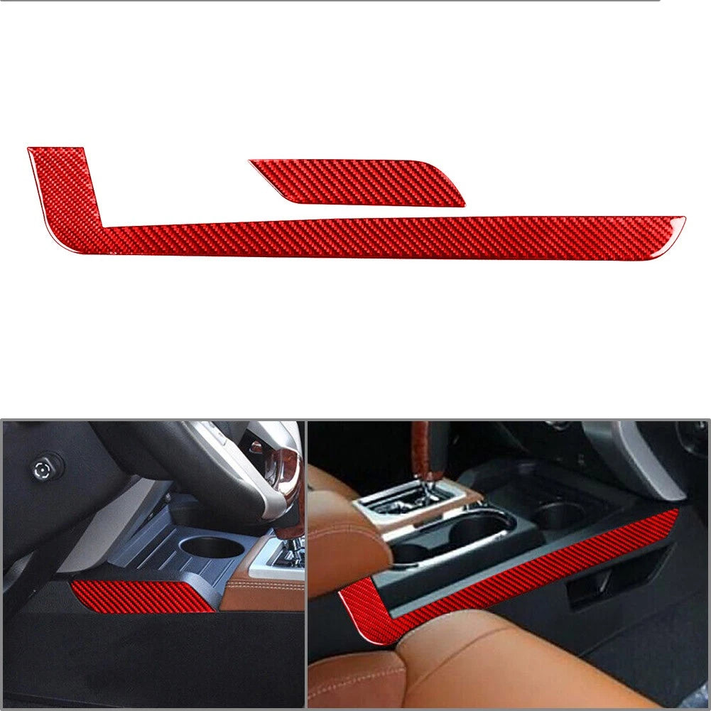 Central Control Gear Shift Side Cover for Toyota Tundra (2014–2021) Red