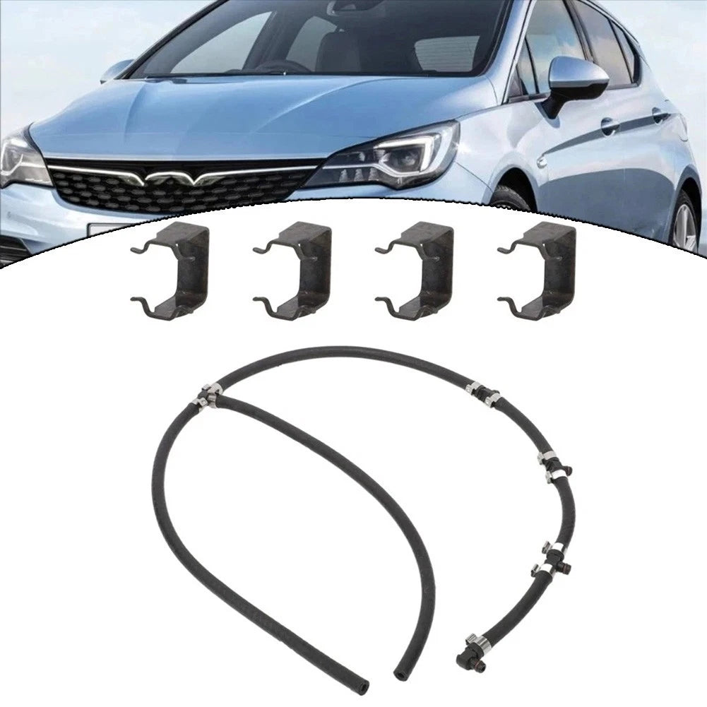 Diesel Fuel Line Leakoff Return Pipe with Clip for Opel Vauxhall (55578366)