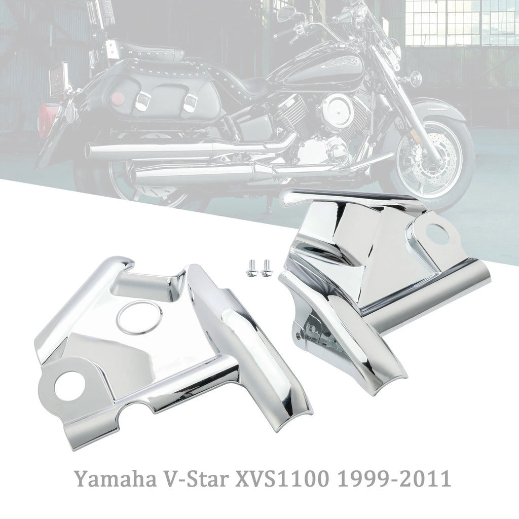 Chrome Front Fork Upper Frame Neck Cover for Yamaha V-Star XVS1100 (1999–2011) T9