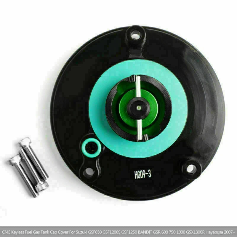 Keyless Fuel Gas Tank Cap for Suzuki GSF 650/1200S/1250 Bandit (2005–2018) Green T9