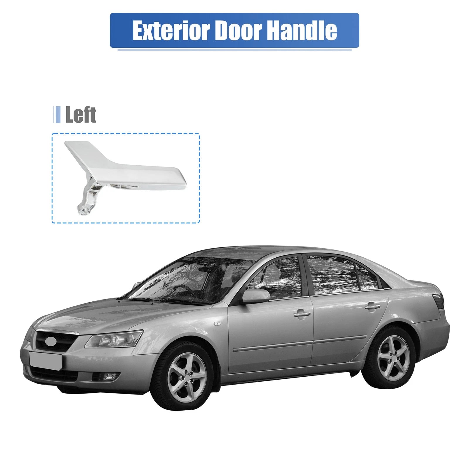 1 Pcs Interior Door Handle Left Replacement for Mercedes Benz C230 (2008–2009)
