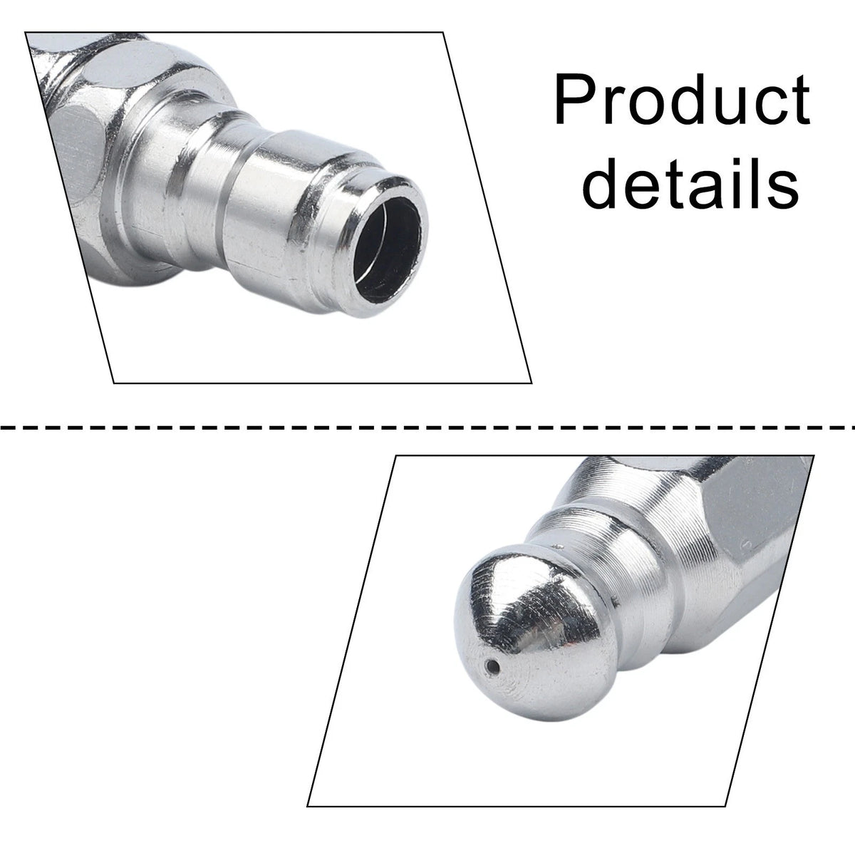 7-Jet Drain Jetter Nozzle for 14 Inch Pressure Washer Hose (5000 PSI)