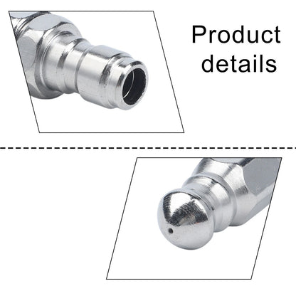 7-Jet Drain Jetter Nozzle for 14 Inch Pressure Washer Hose (5000 PSI)