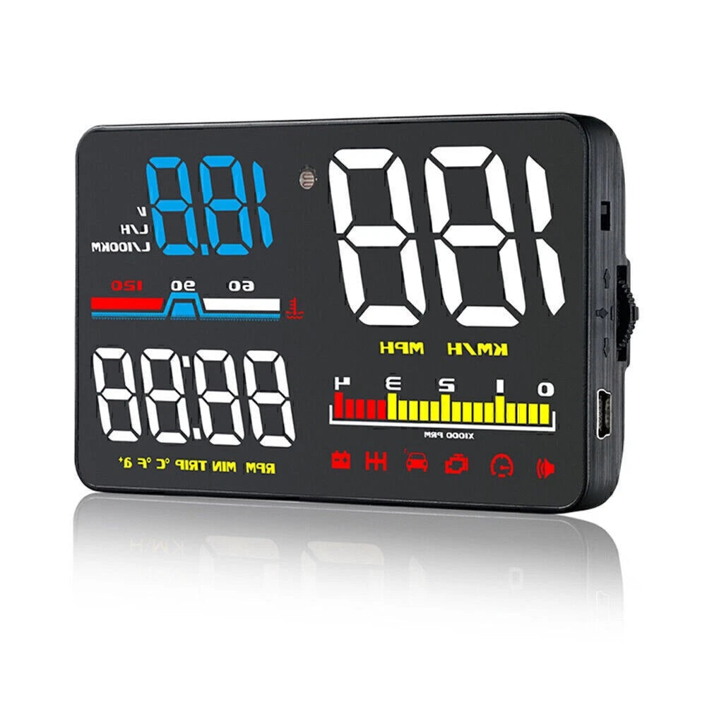 HUD D5000 OBD2 Head Up Display for Universal Vehicles (2010–2023)