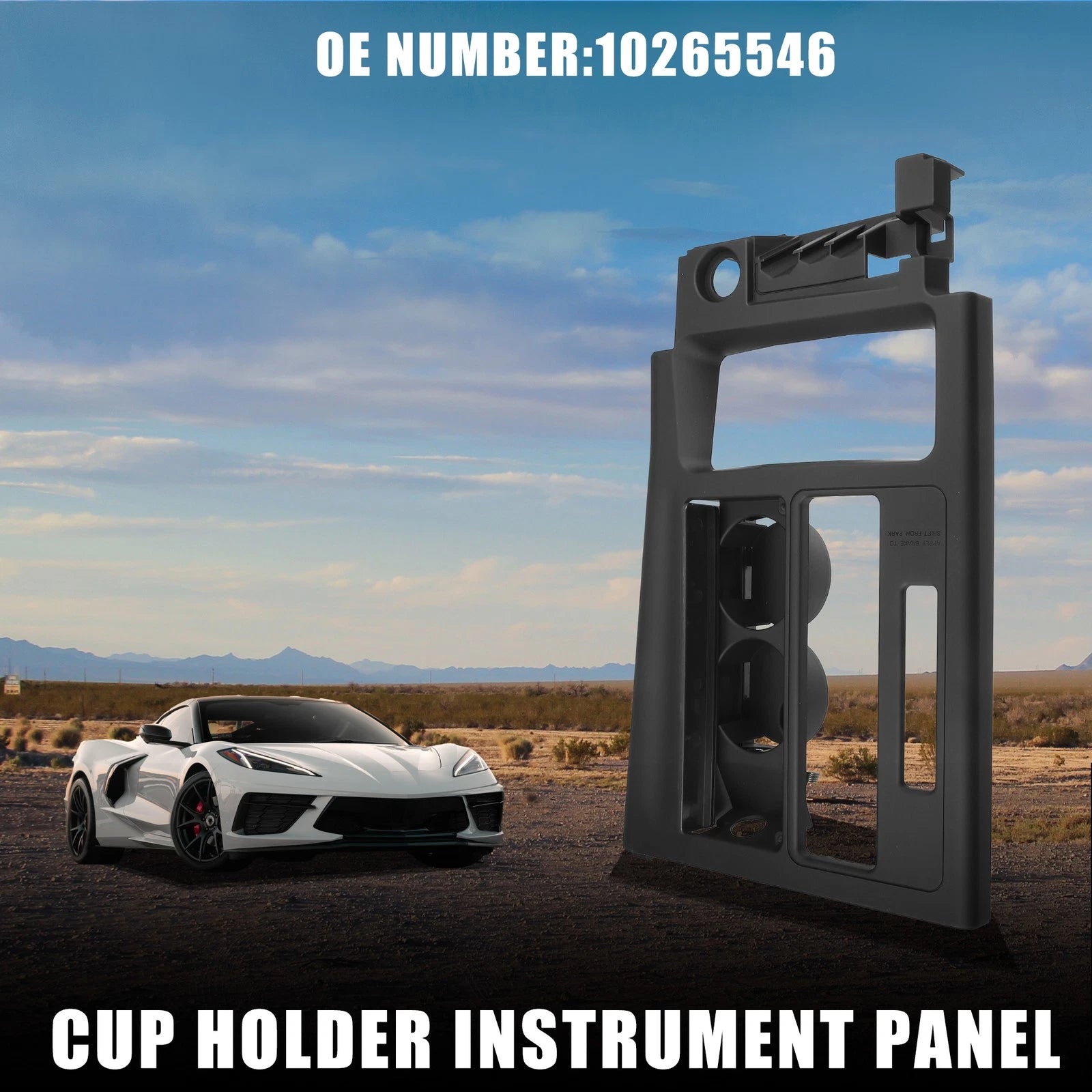 Cup Holder for Chevrolet Corvette Drink Holder Practical Black (1997–2019)