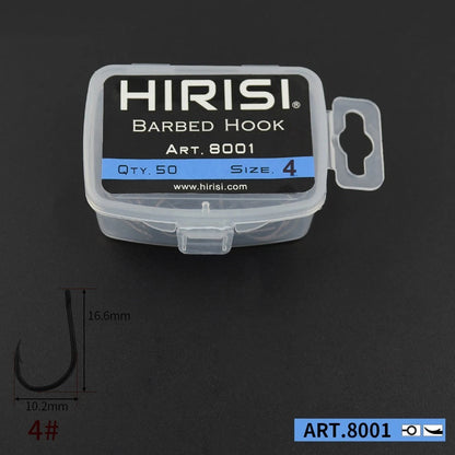 Fishing Hooks Set of 50 for Carp Rigs (2/4/6/8)