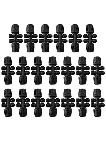 6 Way Irrigation Connectors for Garden Watering