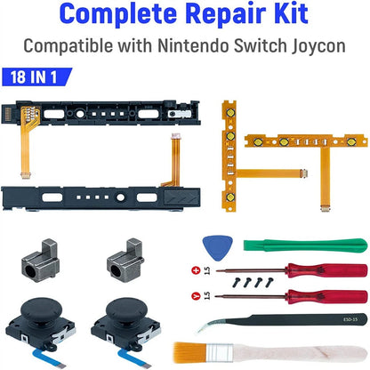 18 in 1 repair kit for NS Switch Joy-Con (2017–2023)