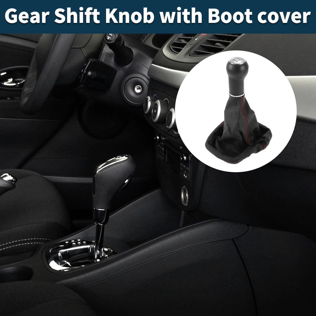 6 Speed Gear Shift Knob with Cover for Volkswagen Golf (1983–1991)