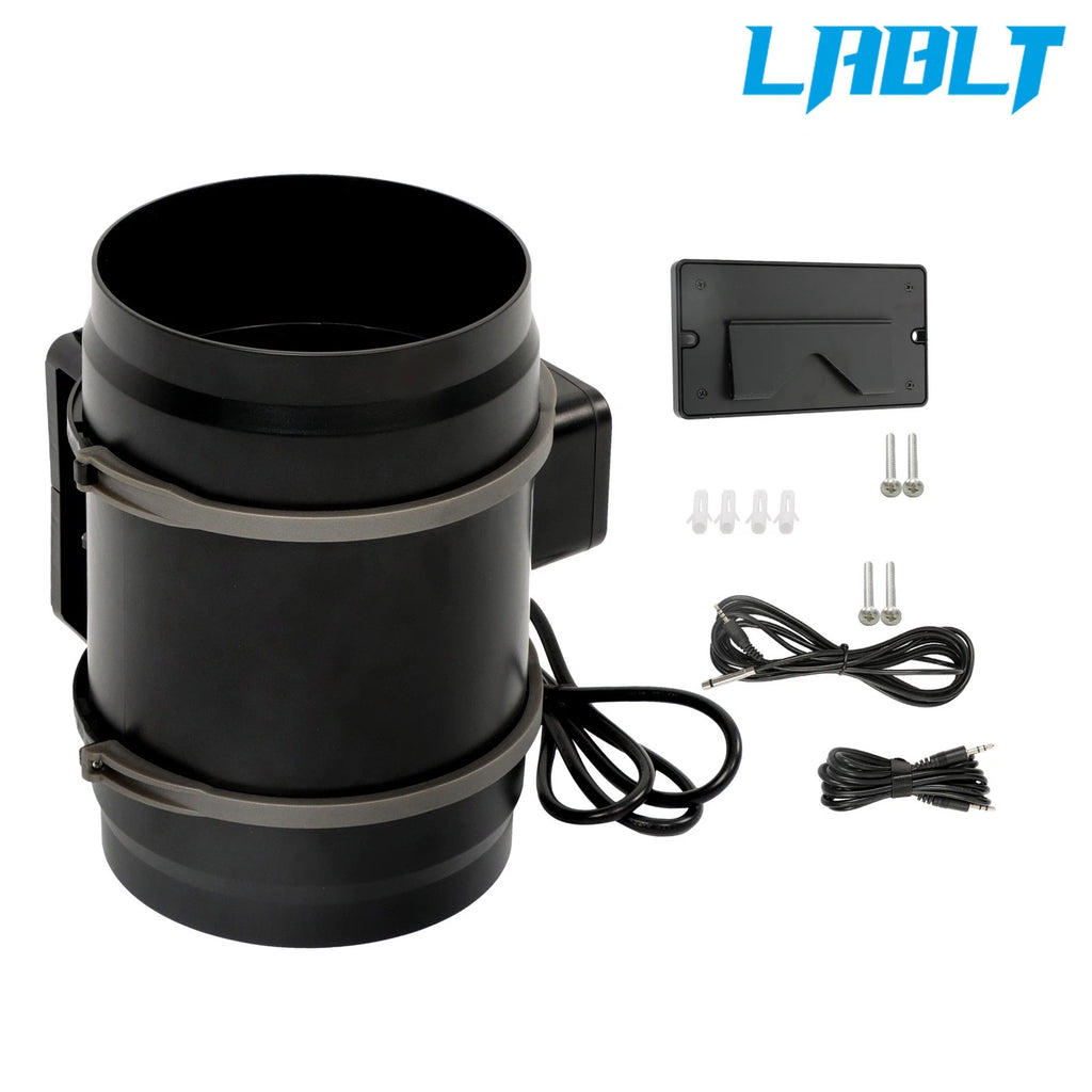 Inline Duct Fan for HVAC Exhaust Blower Kit EC Variable Speed Control (8")