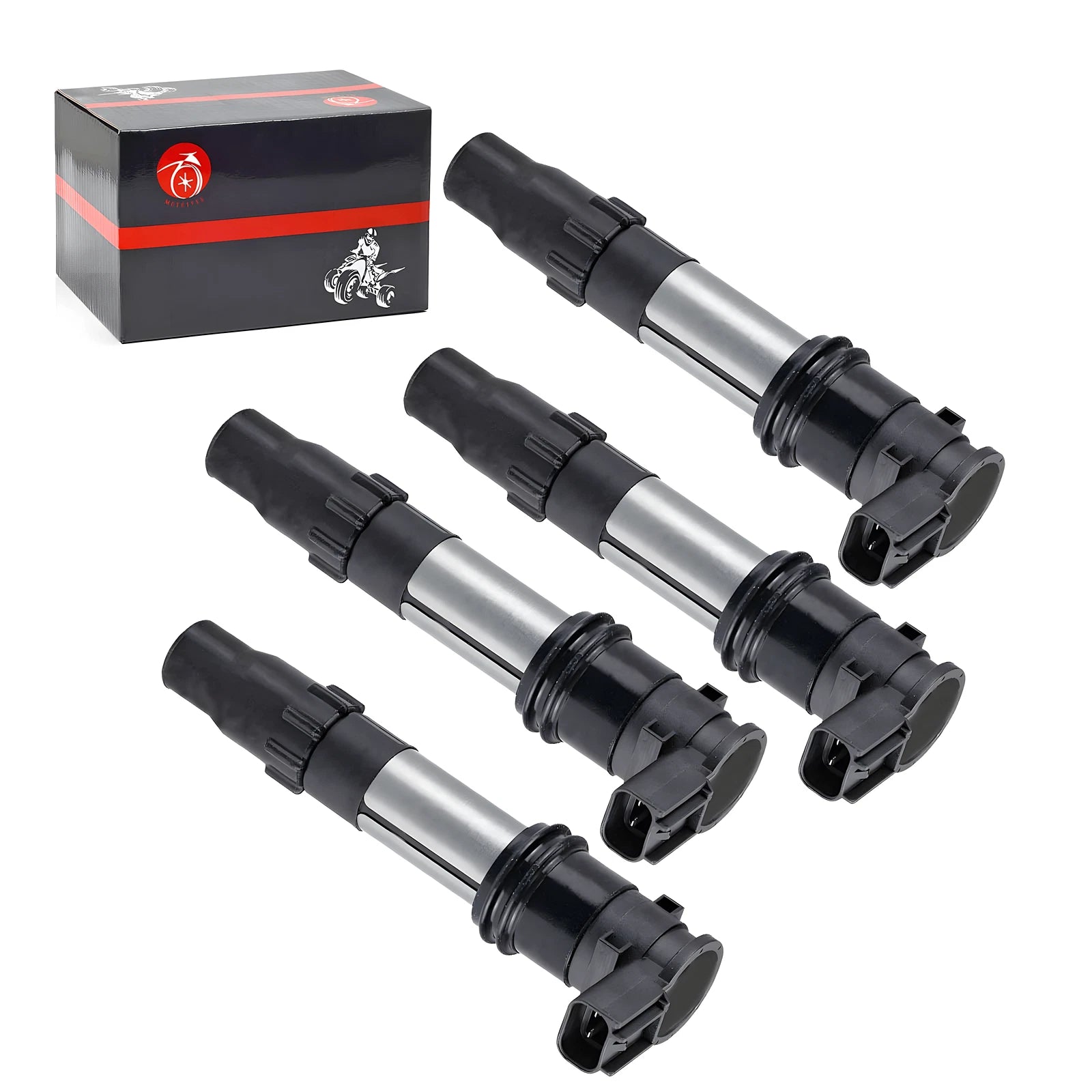 Set of 4 Ignition Coils for Suzuki GSX-R1000 (2009–2016), GSX-S1000, GSX-S750 (2015–2023)