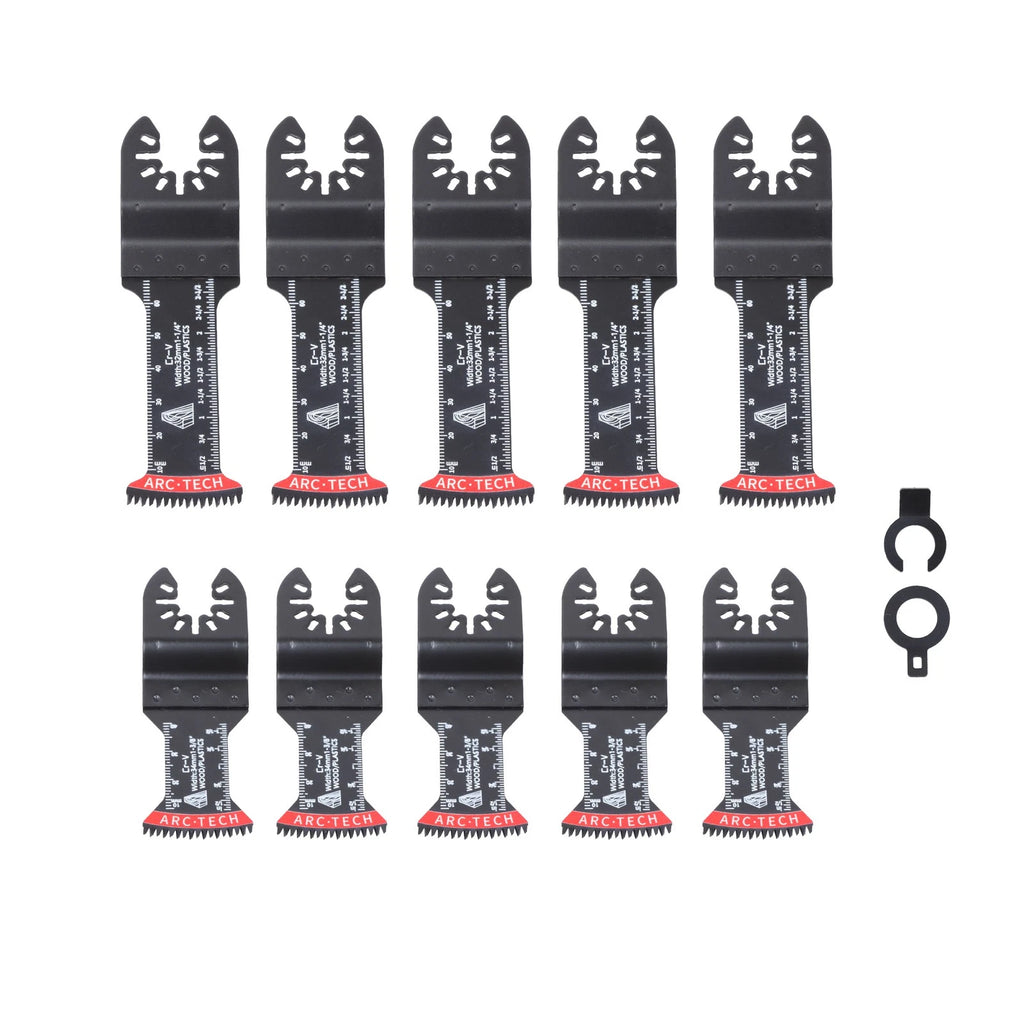 10 PCS Oscillating Multitool Blades for Japanese Tools (Extra-Long)