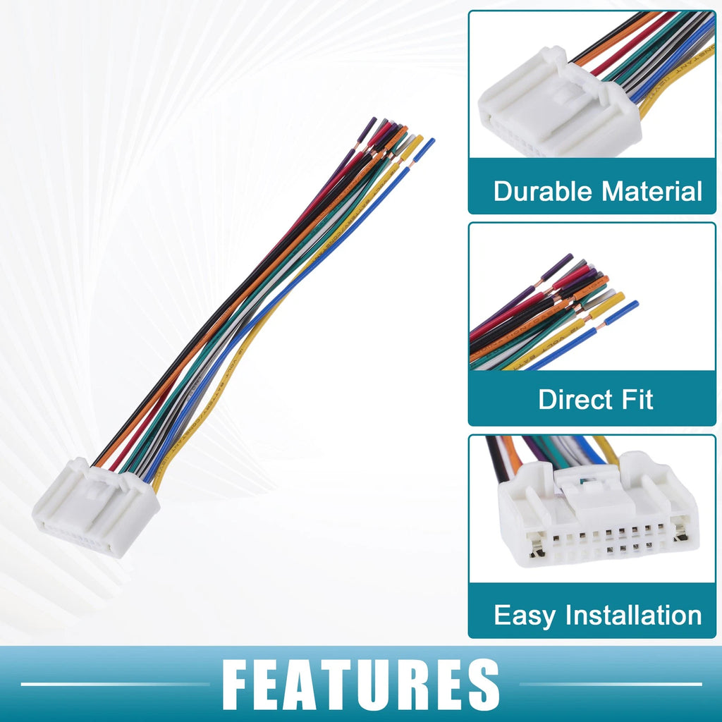 Car Stereo CD Player Wiring Harness for Nissan (2007–2007)