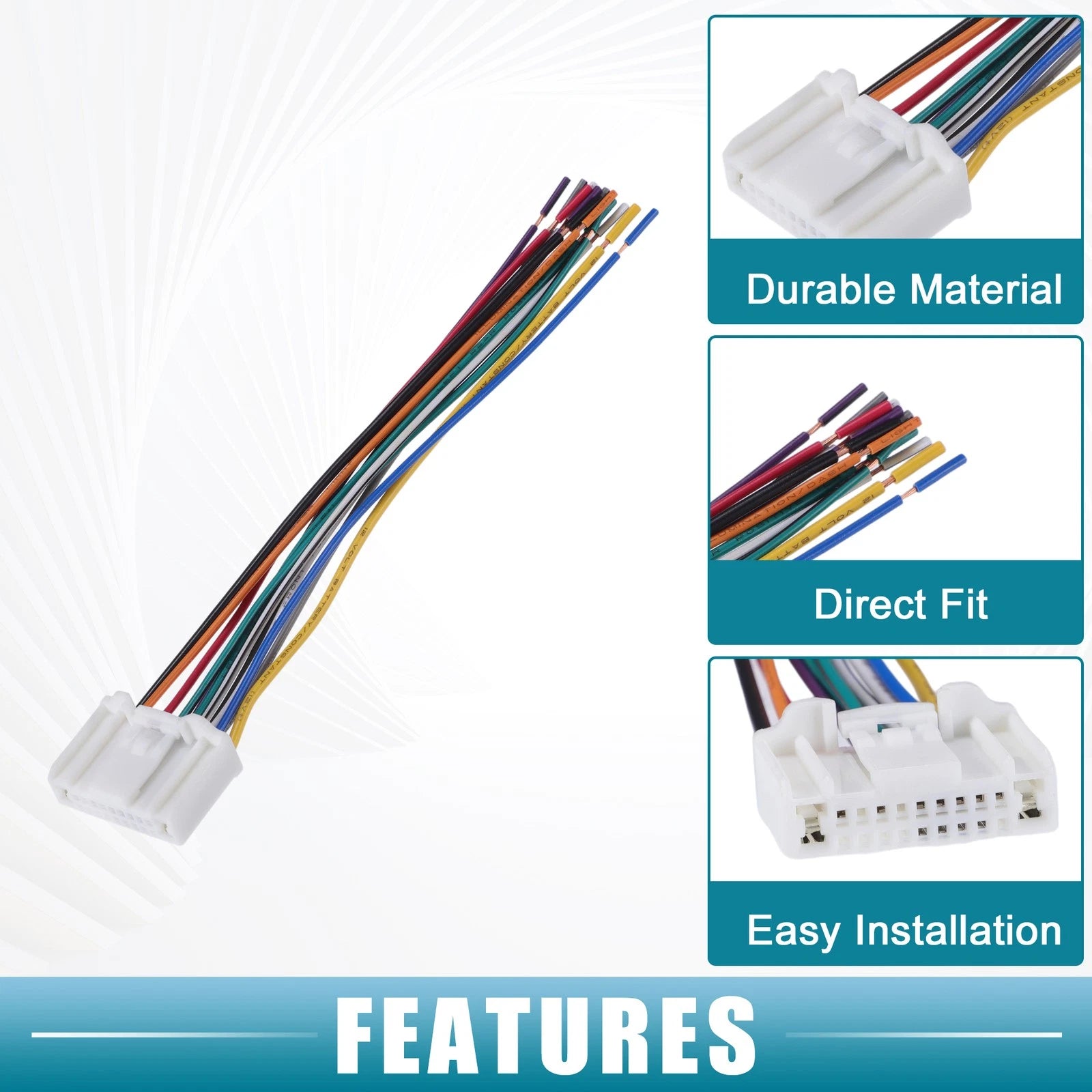 Car Stereo CD Player Wiring Harness for Nissan (2007–2007)