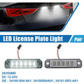 LED License Plate Light Assembly Pair for Honda (34100-S04-A01) (2000–2005)