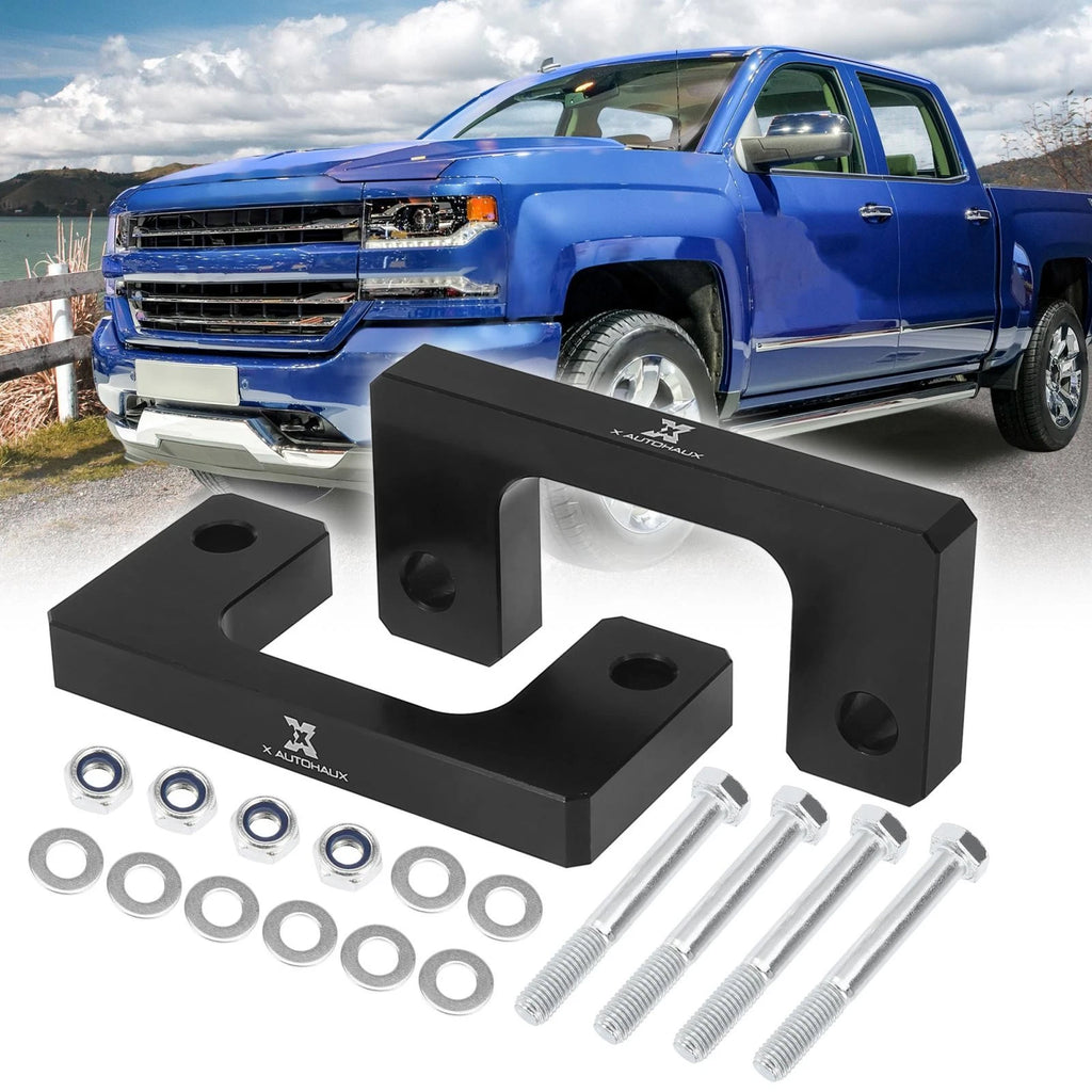 Front Leveling Lift Spacers 1 Inch Kit for Chevrolet Silverado 1500 (2007–2019)